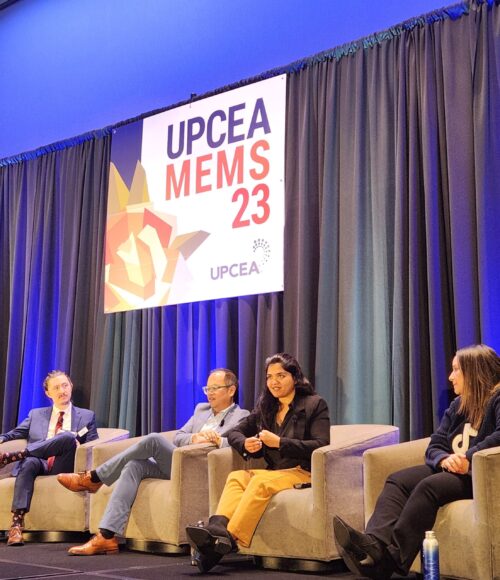 A panel session from the UPCEA MEMS conference in 2023.